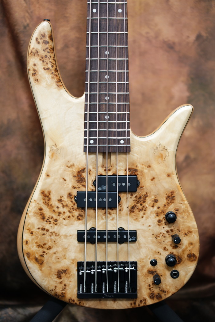 Fodera Monarch 5 Standard Special Poplar Burl