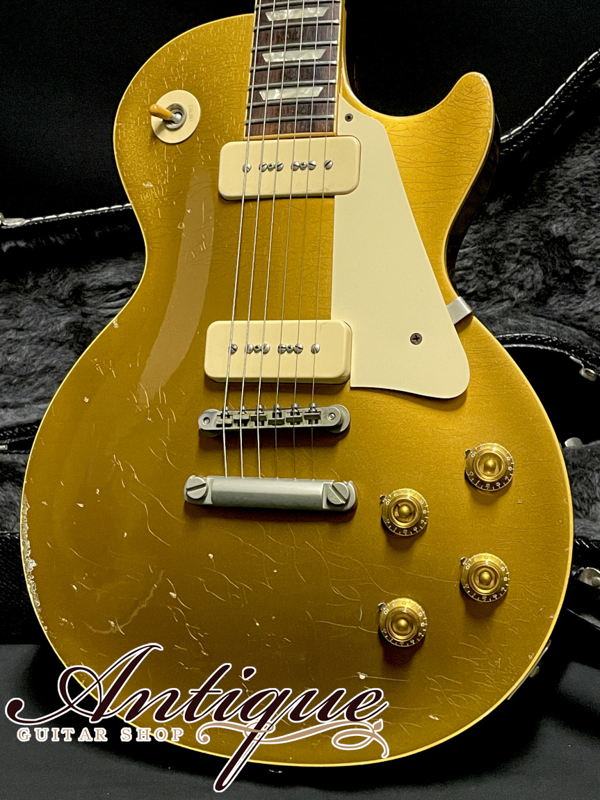 Gibson Custom Shop Historic Collection 1956 Les Paul 1998年製 All-Gold  /Figured Maple Top w/Dark RWFB 4.3kg 