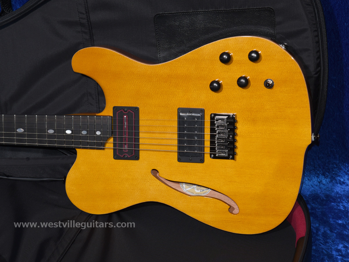 Westville Westel Semi-Hollow (Spruce top, Mahogany back / C8