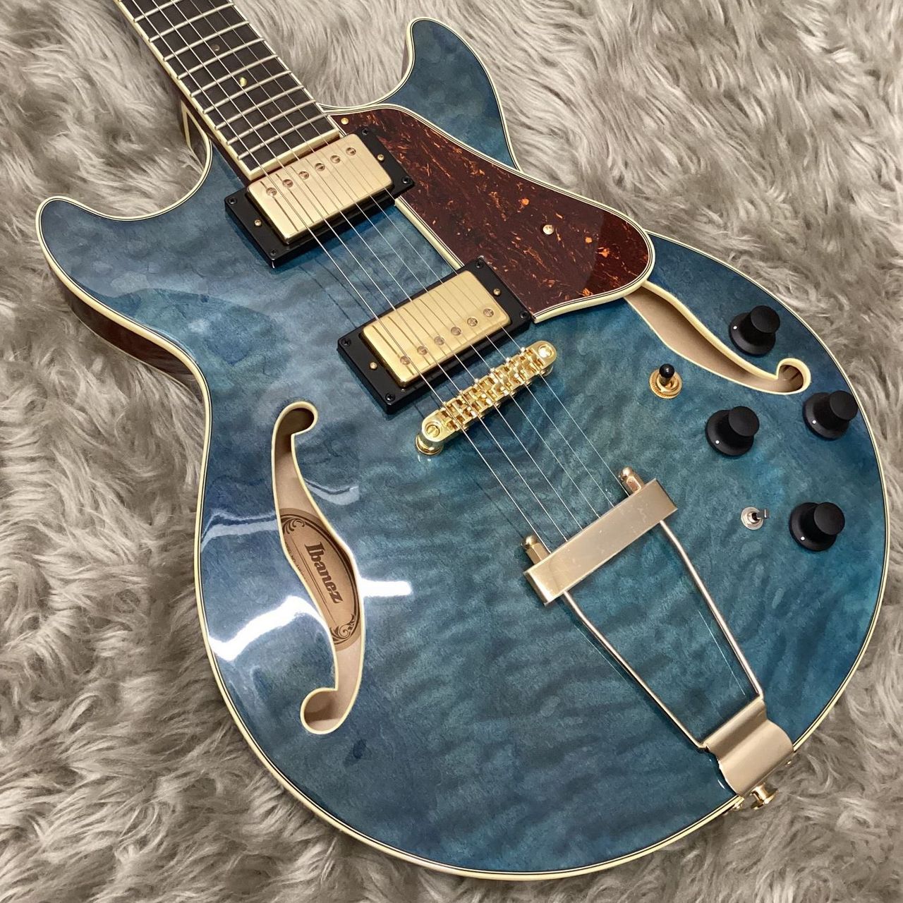 Ibanez 【アウトレット】AMH90QM TBL フルアコギター（B級特価