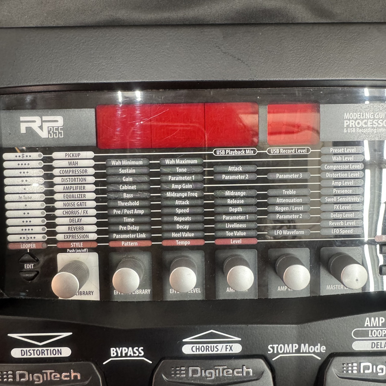 DigiTech RP355 Modeling Guitar Processor and USB Recording
