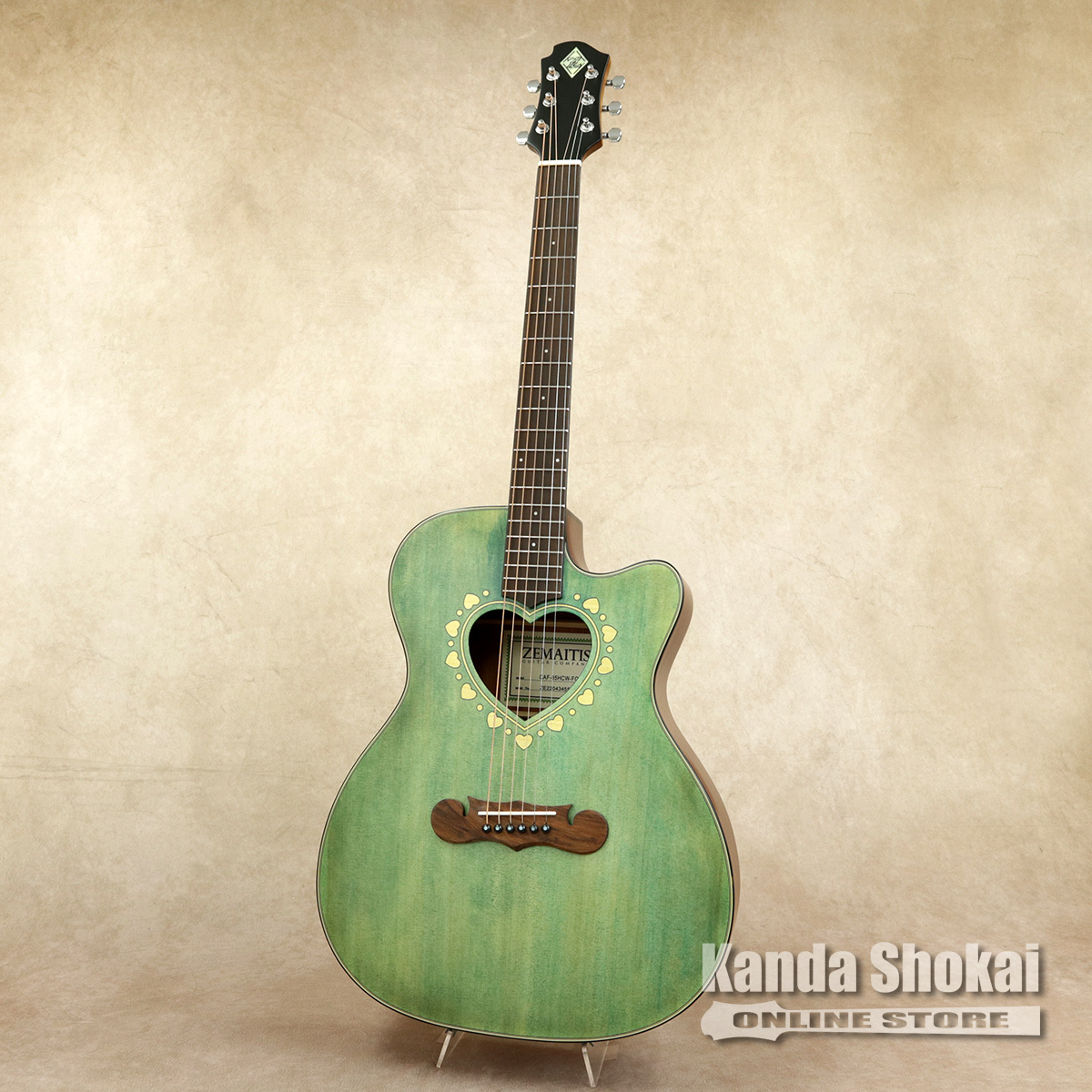 Zemaitis CAF-85HCW, Forest Green（新品/送料無料）【楽器検索 