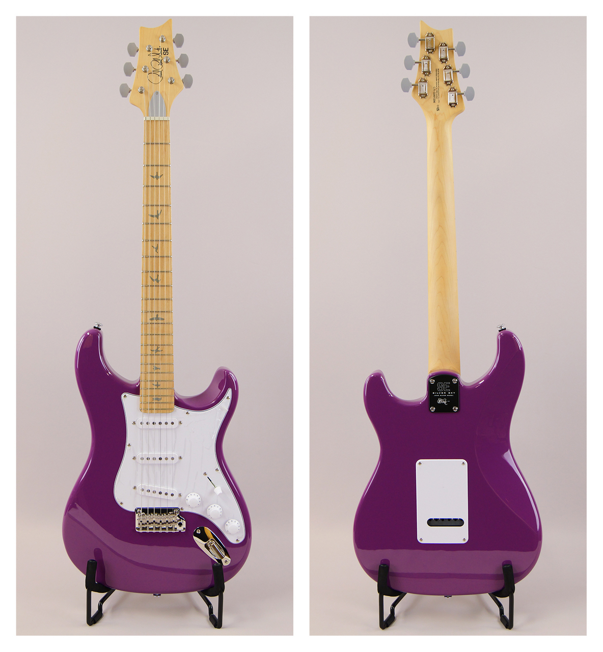 PRS SE Silver Sky Summit Purple メイプル指板（PRS SE Silver