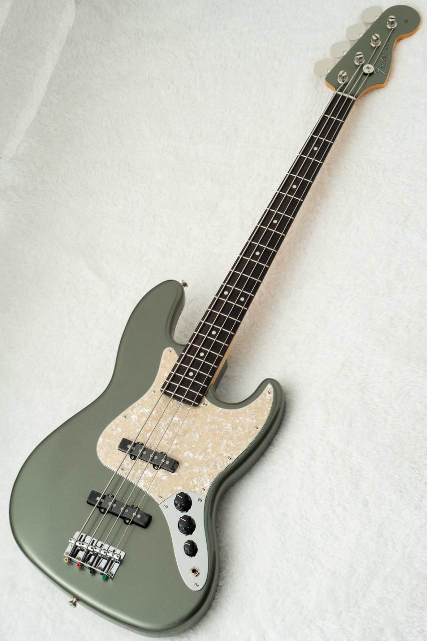 Fender FSR Made in Japan Hybrid II Jazz Bass Jasper Olive Metallic