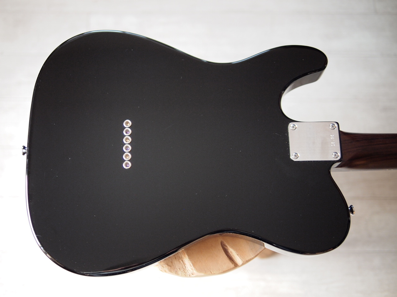 ギター Fender Warmoth Telecaster Thinline Fender Modern Player Telecaster Thinline Deluxe, Black Trans