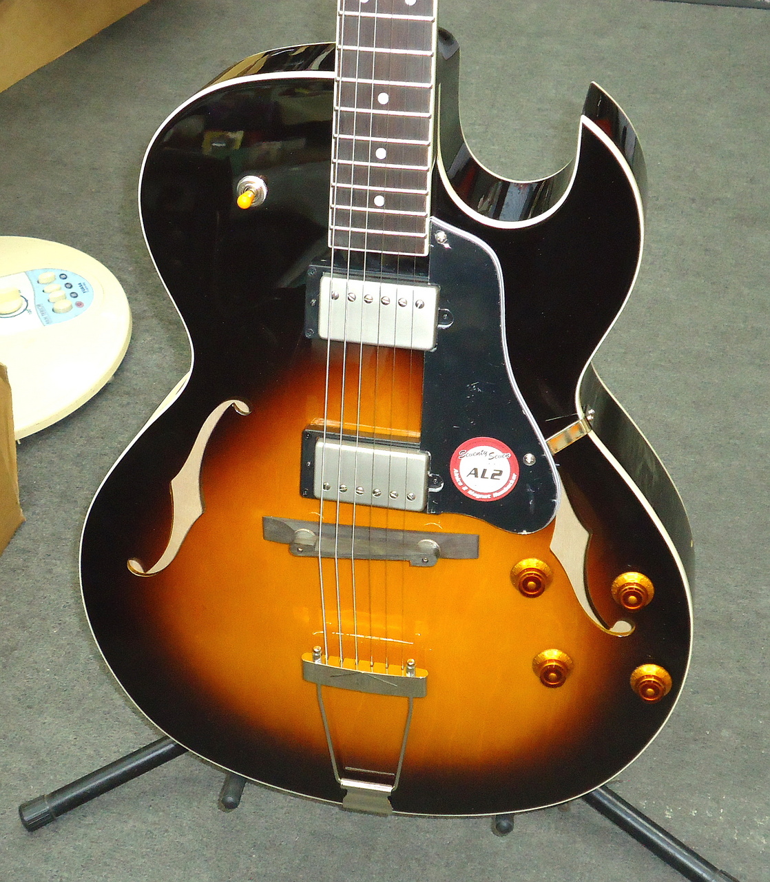 アコースティックギター (ピックギター) 全音ジャパンヴィンテージフルアコ Seventy Seven Guitars HAWK-STD/DEEP-JT BLK フルアコ エレキ