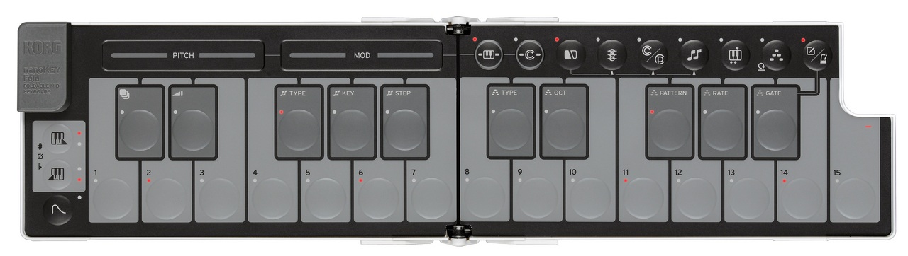 KORG nanoKEY Fold WH (White)【MIDIキーボード】【ホワイトカラー