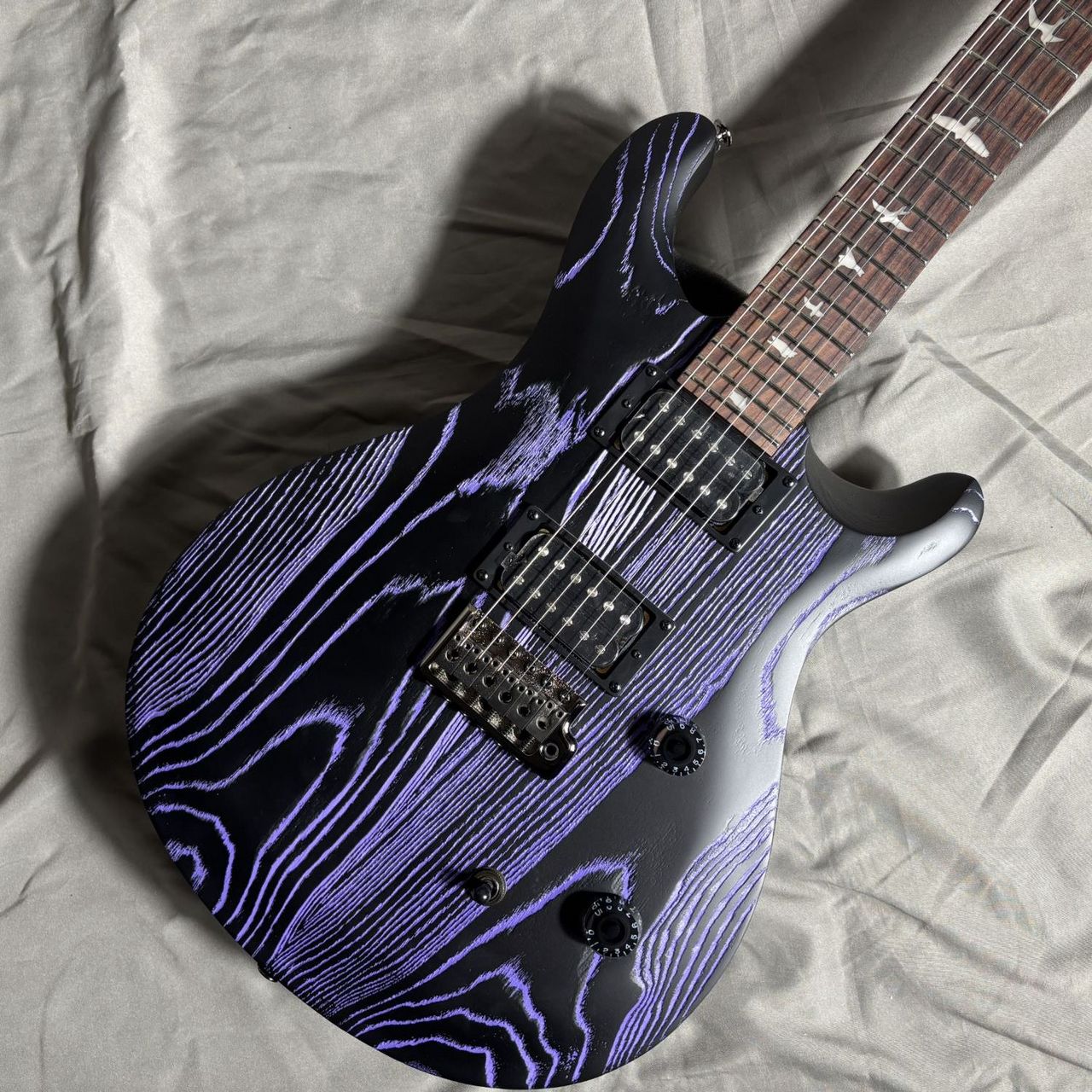 PRS エレキギター 紫 PRS SE Swamp Ash CE24 Sandblasted Purple エレキギター ポール