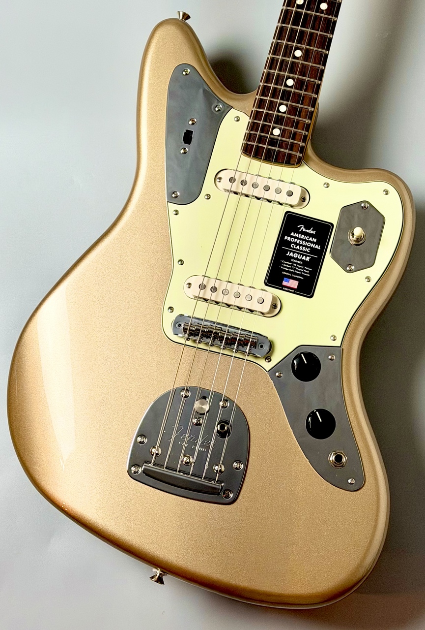 Fender American Professional Classic Jaguar -Faded Firemist Gold