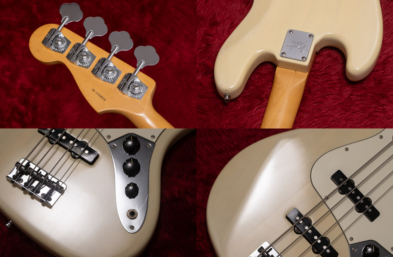 ベース Fender American Standard Jazz Bass Fender American Standard Jazz Bass - Olympic White with