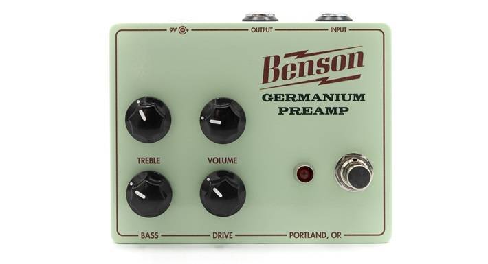 Benson Amps Germanium Preamp Pedal オーバードライブ【オンライン 
