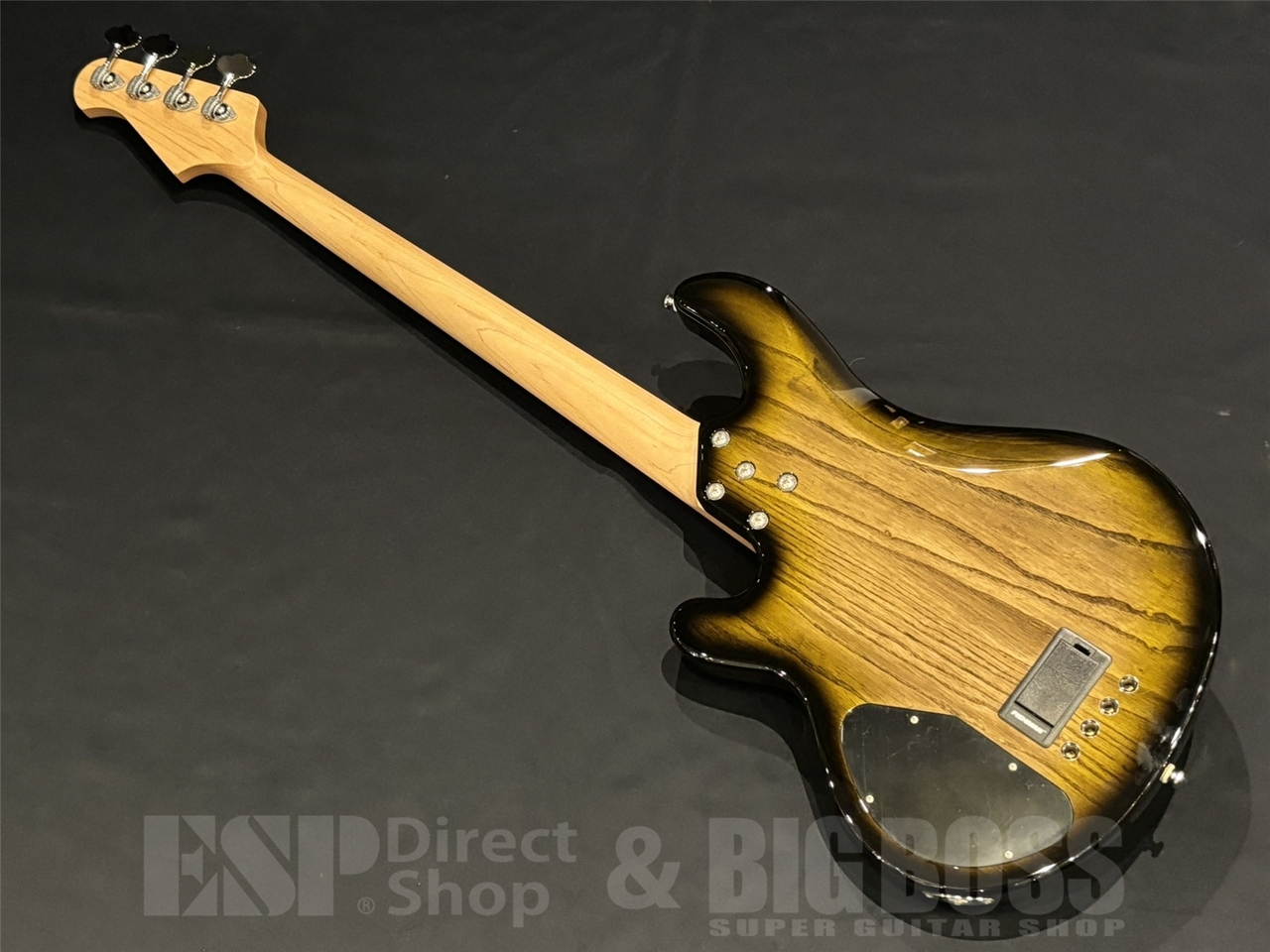 Lakland SL44-94 Deluxe Poplar Burl / Dark Oak Green Sunburst