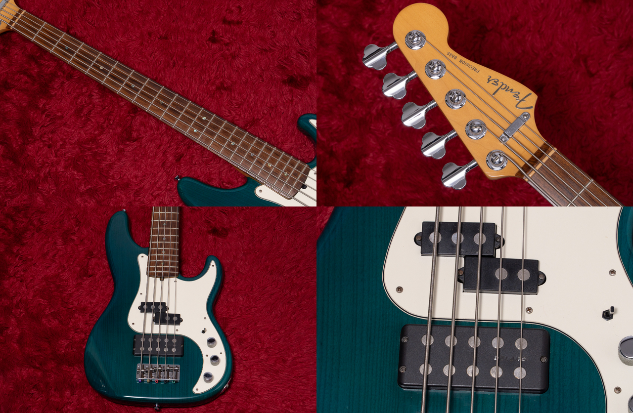 Fender American Deluxe Precision Bass V Transparent Teal