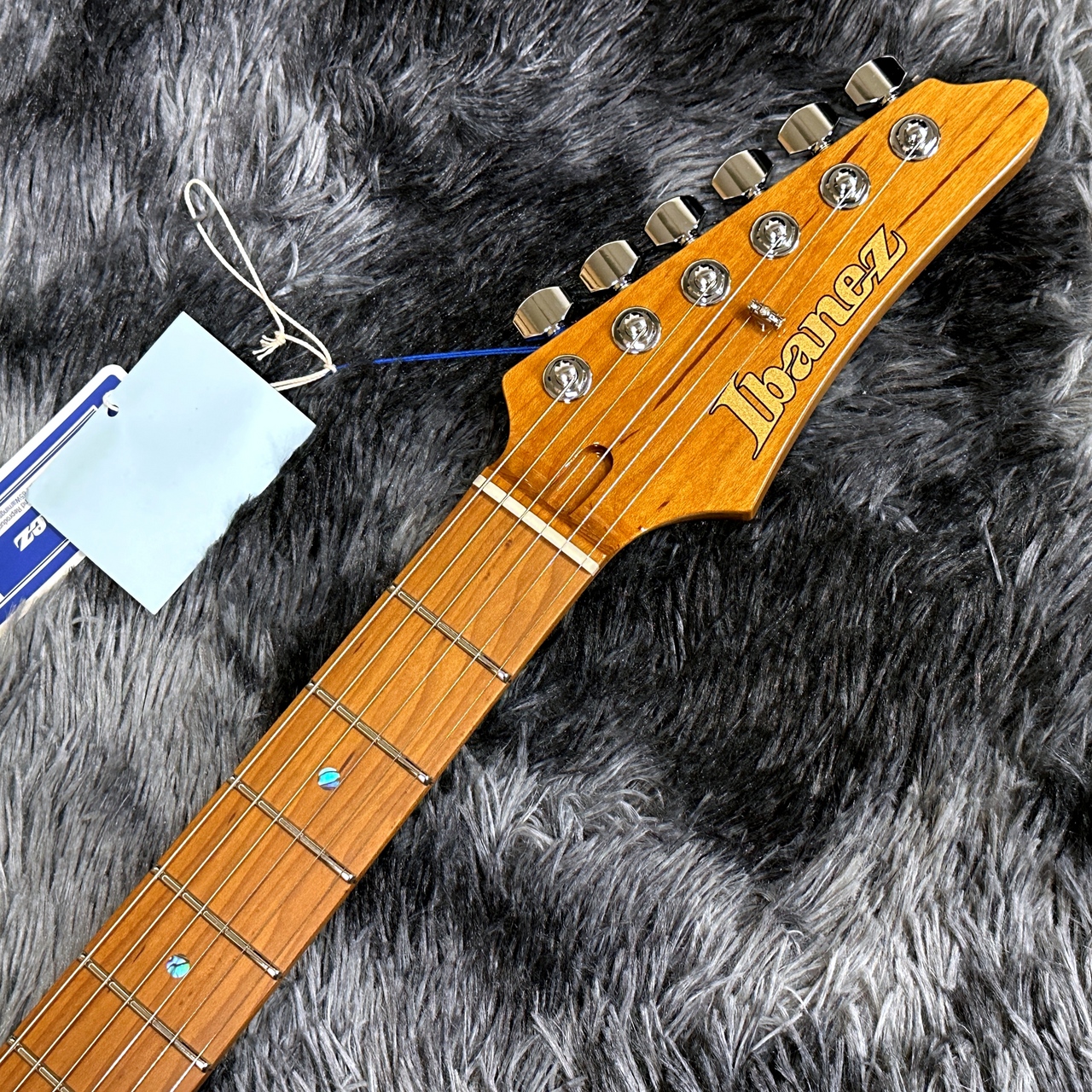 美品　エレキギター　Ibanez　ARISTAR　YAM80 BK Ibanez AZ24047 BK Prestige Japan - black 7 string electric guitar
