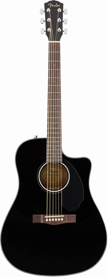 Fender CD-60SCE Dreadnought Walnut Fingerboard Black フェンダー