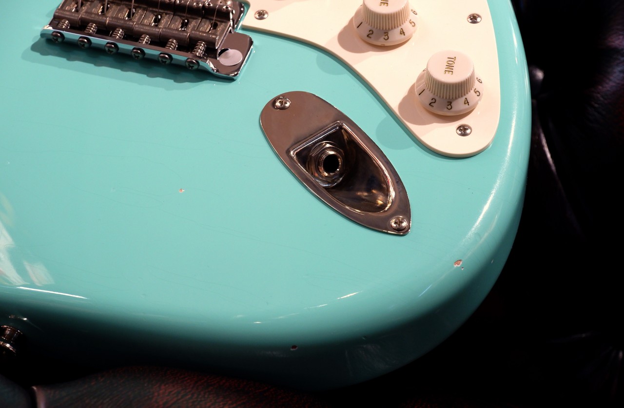 Xotic XSC-2 5A Grade Flame Maple Neck Light Aged ~Seaform Green