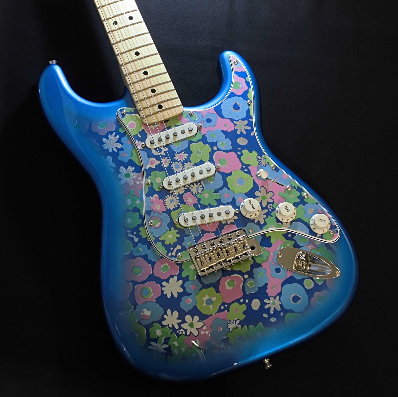 【✨超希少✨】ワンオフ‼　ローズフラワー ストラトギター♥ A Stratocaster that has become beautifully finished over