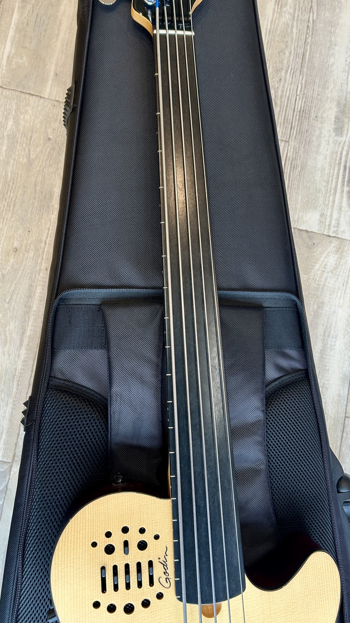 Godin A5 Ultra Natural Fretless A/E(5弦エレアコベース)（中古