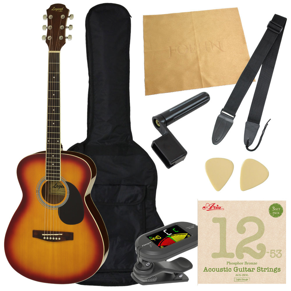 LEGEND 【アコギ8点セット】 LEGEND FG-15 CS フォークギター 初心者