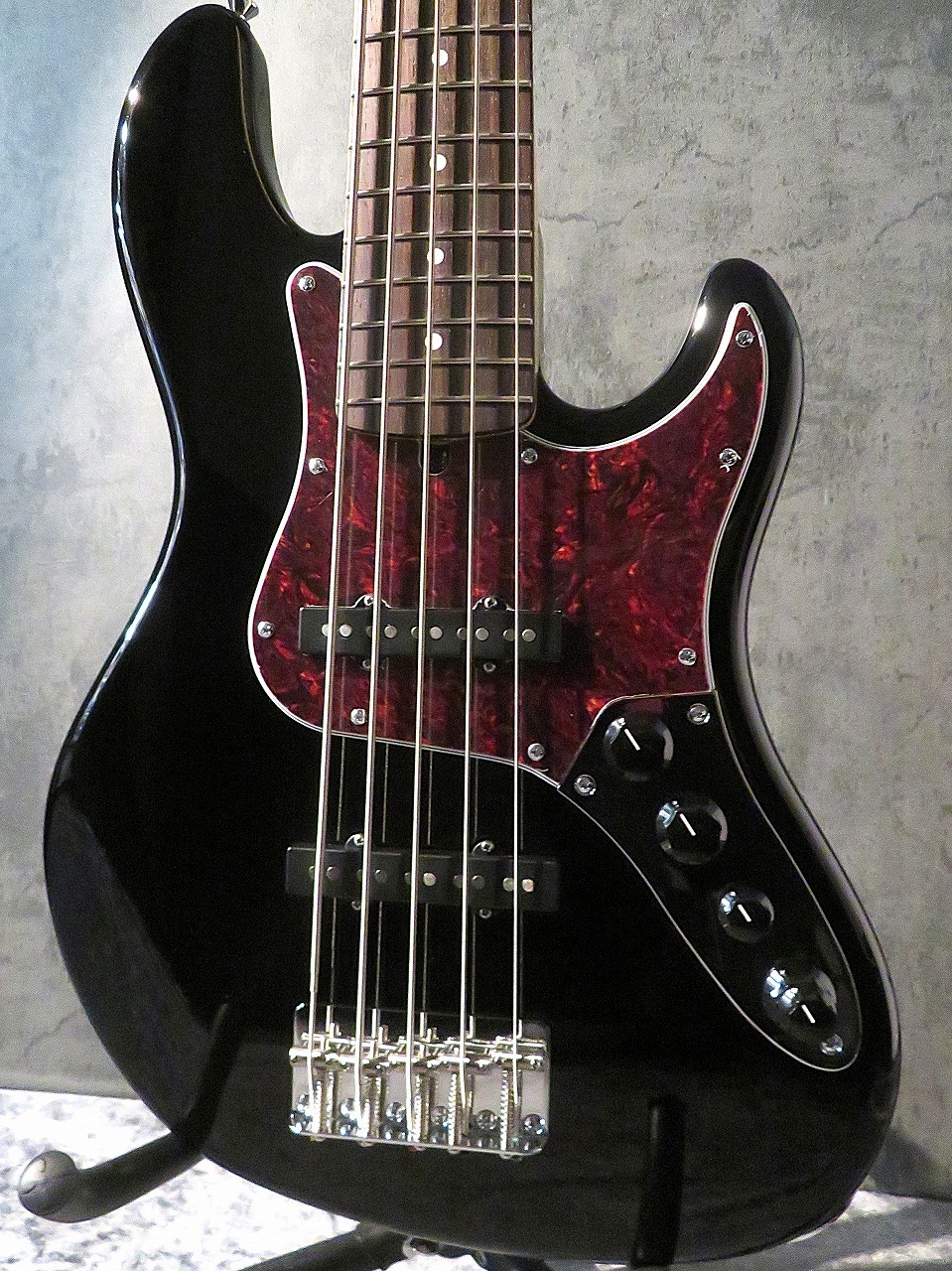 Provision VJB5 Deluxe 5弦 エレキベース Provision VJB5 Deluxe -Black-【特注仕様】【5連ペグ】【軽量個体3.95