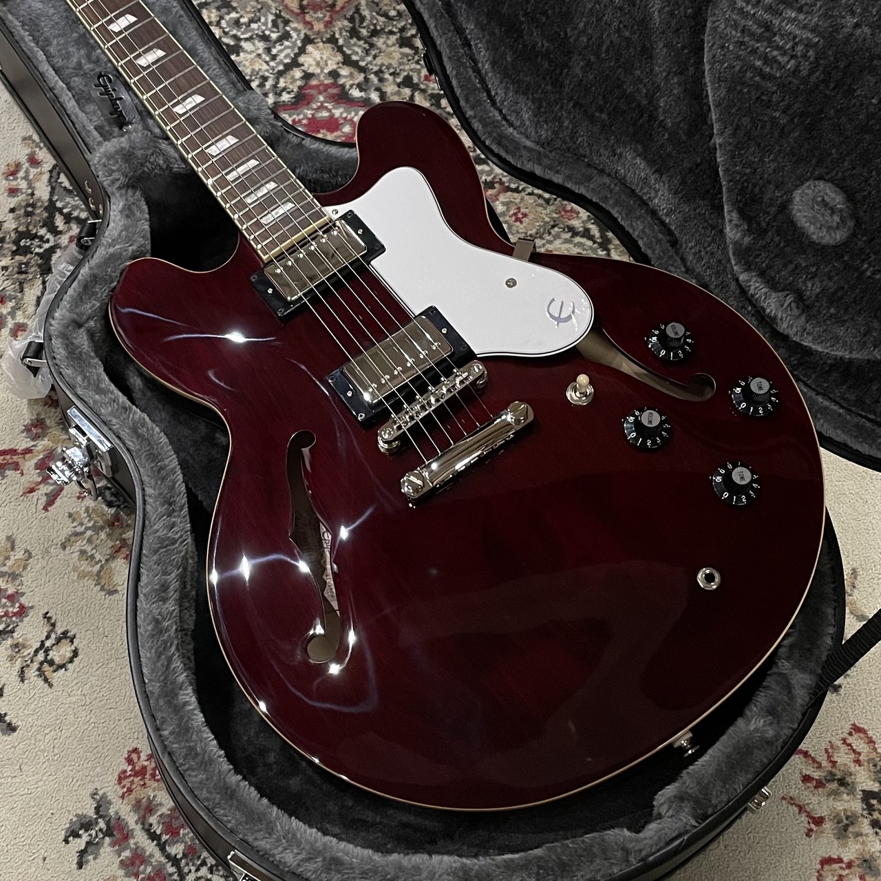 【m-70ki 専用】Noel Gallagher Riviera Epiphone Noel Gallagher Riviera -Dark Wine Red-(26021510841