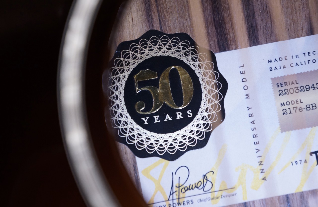 Taylor 217e-SB Plus LTD 50th Anniversary【Taylor50周年記念