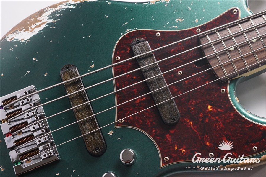 Xotic XJ-1T 5st - Dark Sherwood Green / Heavy Aged / Alder / R