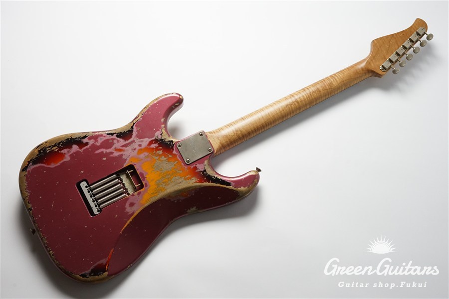 Xotic XSC-2 - Burgundy Mist over 3 Tone Burst / Heavy Aged / Alder