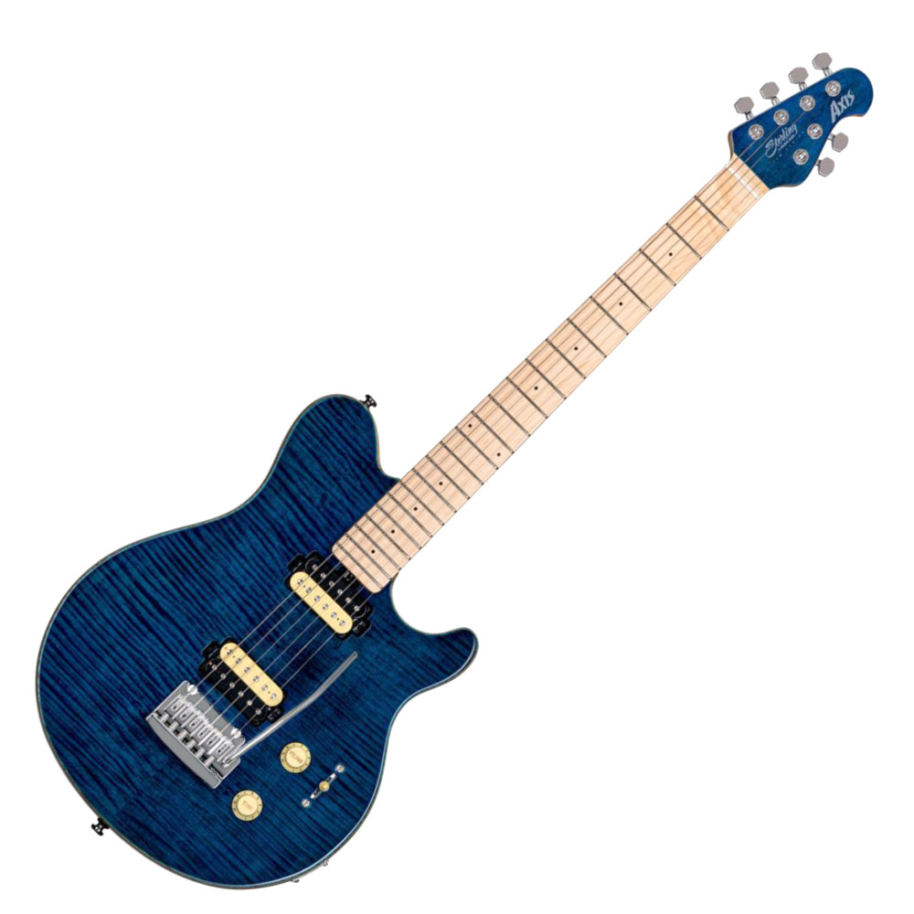 Sterling by MUSIC MAN SUB AXIS FLAME TOP AX3FM Neptune Blue エレキギター （新品/送料無料）【楽器検索デジマート】