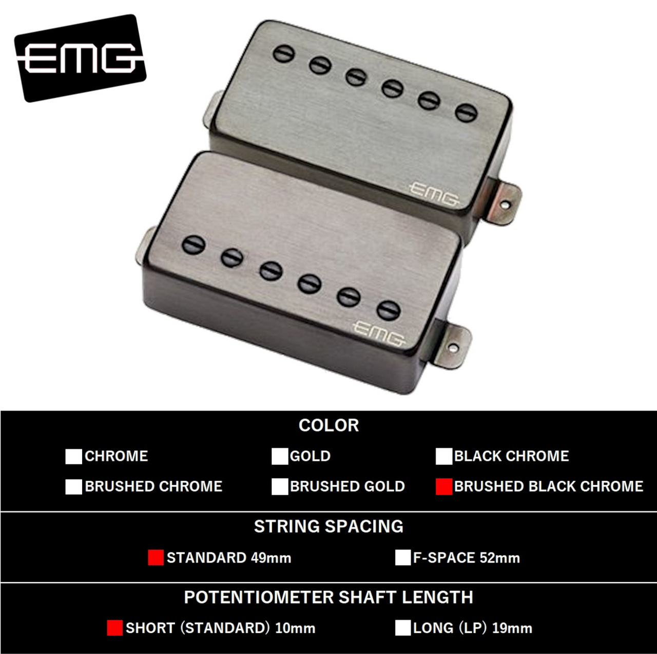 EMG MF SET [Marty Friedman Signature Model]【ギター用/ハムバッカーピックアップ 】（新品/送料無料）【楽器検索デジマート】