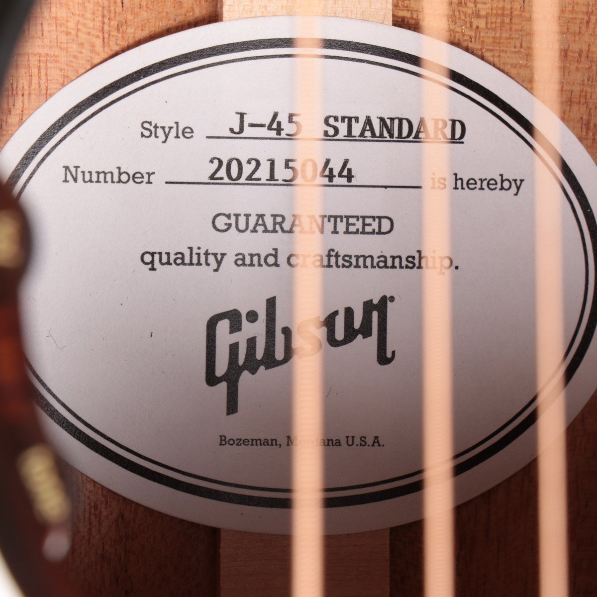 Gibson J-45 Standard Vintage Sunburst ≪S/N:20215044