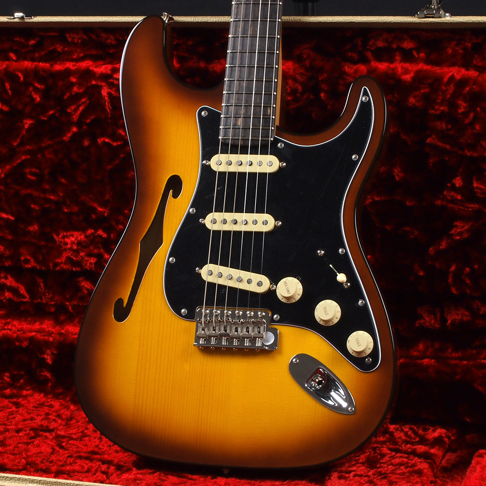 Fender Limited Edition Suona Stratocaster Thinline Ebony Fingerboard  ~Violin Burst~（新品/送料無料）【楽器検索デジマート】