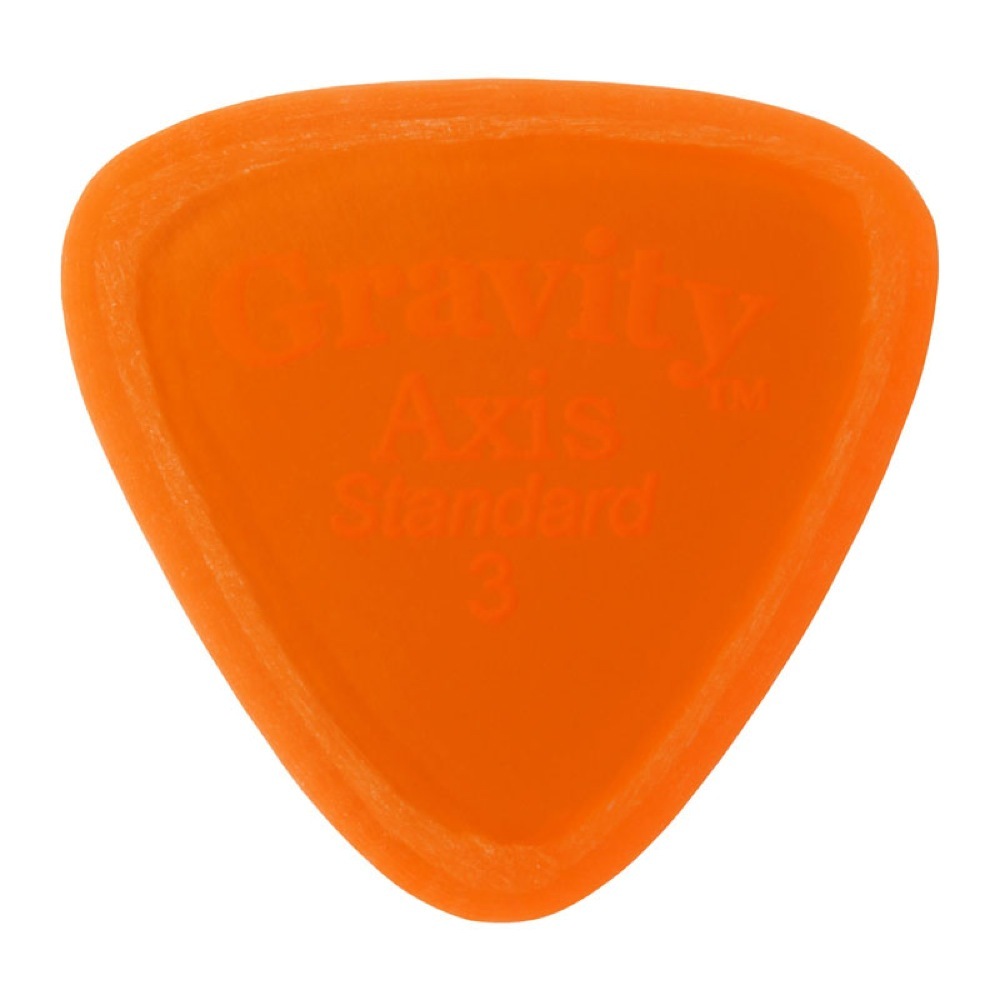 Gravity Guitar Picks Axis -Standard Master Finish- GAXS3M 3.0mm Orange ピック （新品/送料無料）【楽器検索デジマート】