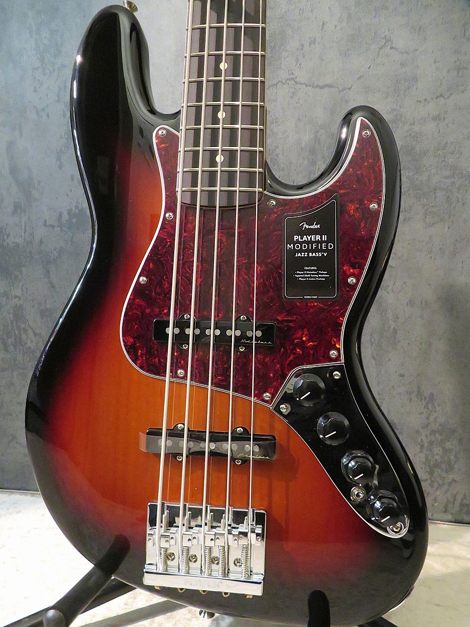 Fender Player II Modified Active Jazz Bass V -3 Tone Sunburst