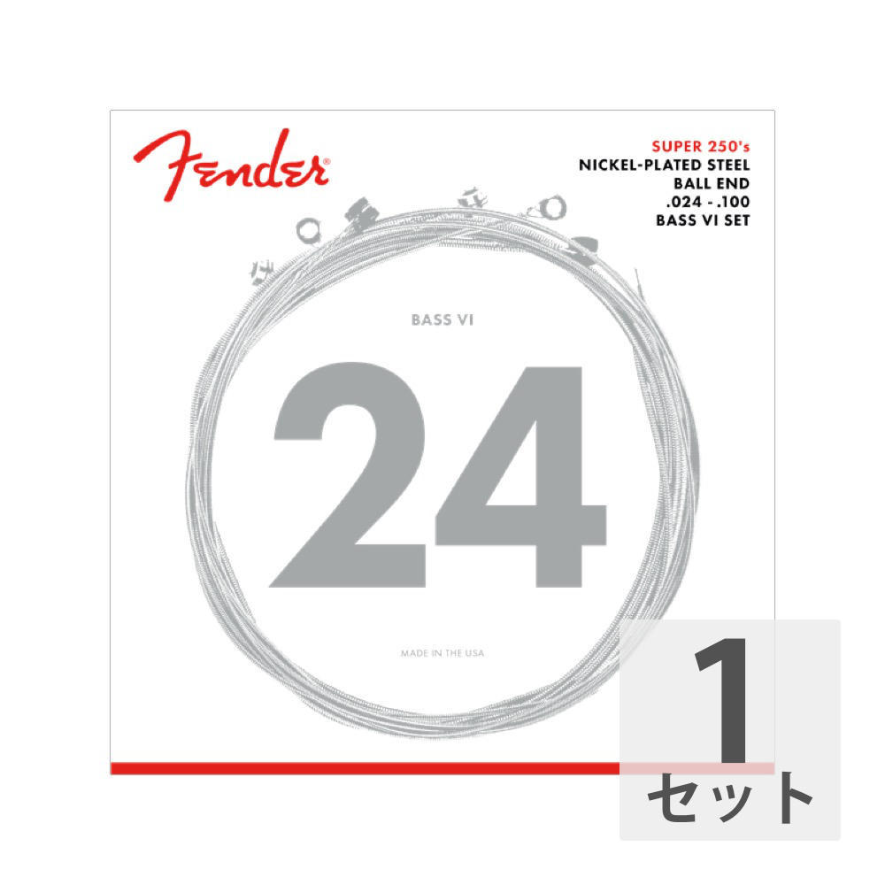 FENDER Fender フェンダー Super 250 Bass VI Strings Nickel Plated Steel Ball End .024-.100 6弦エレキベース弦