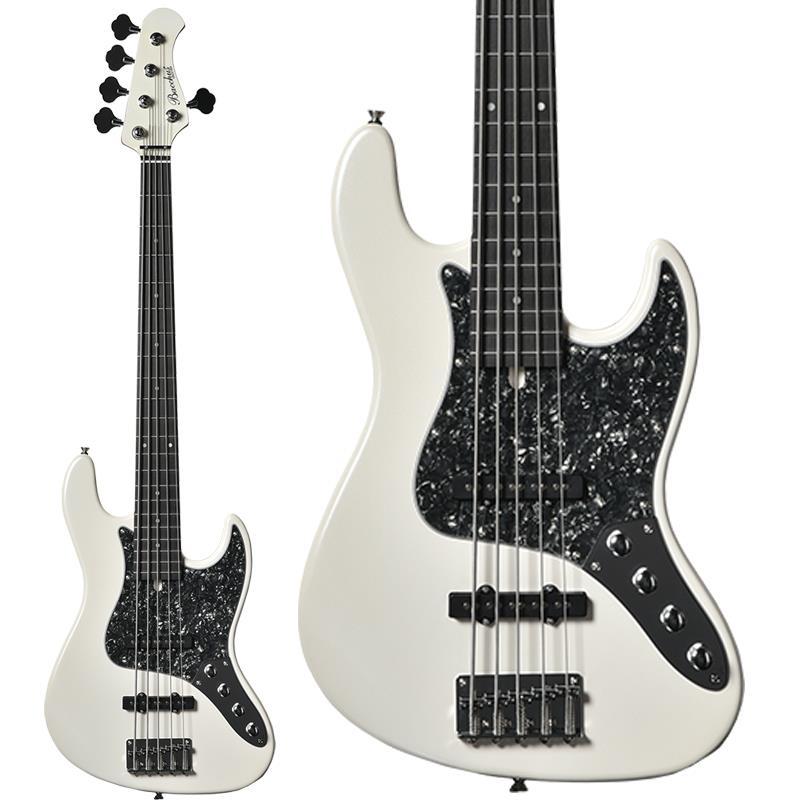 ゆ*き様 Bacchus ホワイト 5弦ベース outlet】Bacchus / B級 WL5-ASH/RSM WBD テンションバー、ネック