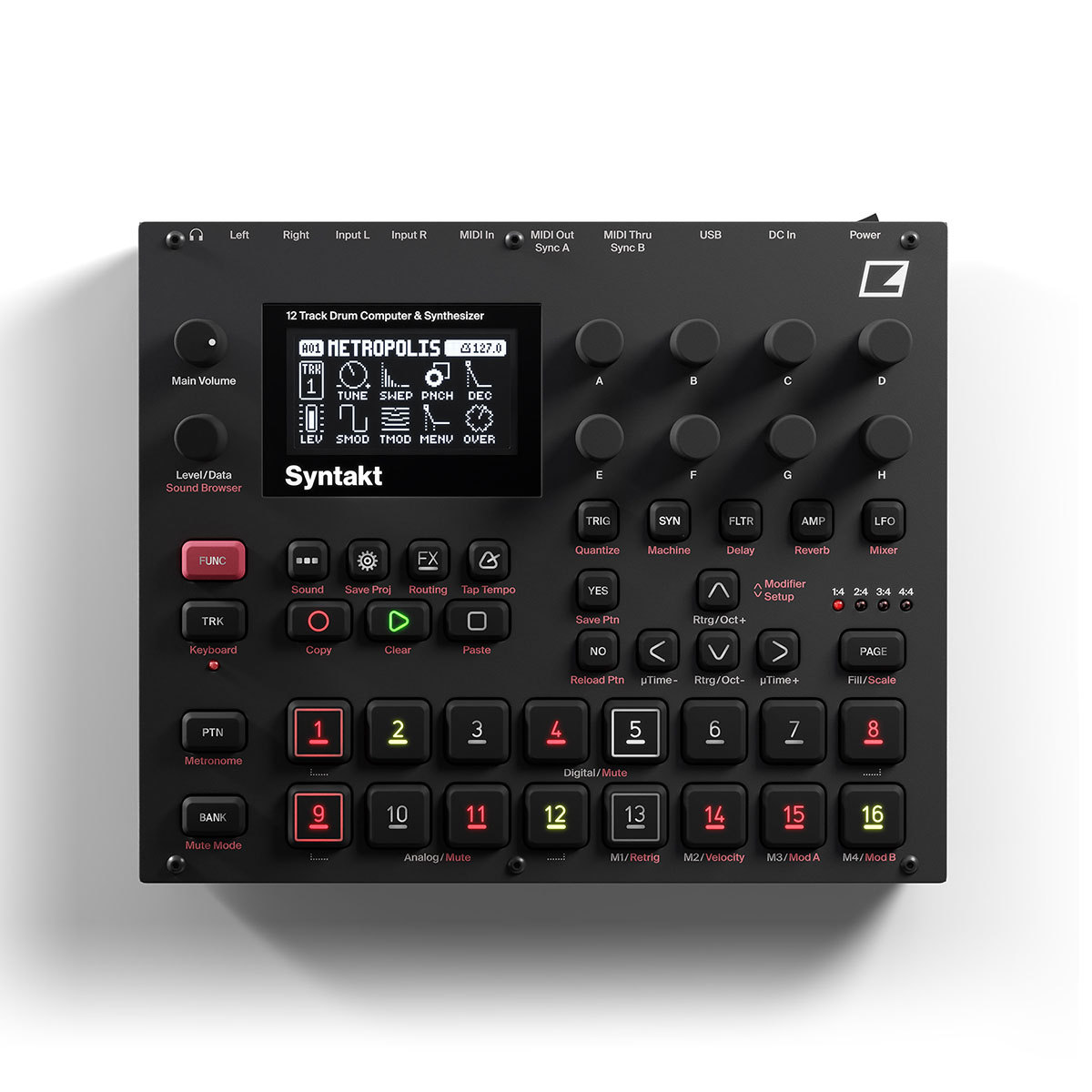 elektron Syntakt STK-1 ハイブリッド リズムマシン シンセサイザー
