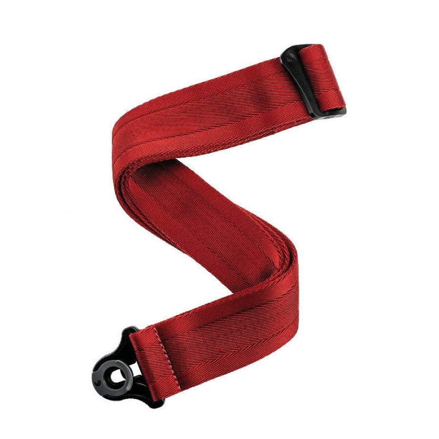 Planet Waves by D'Addario Auto Lock Guitar Strap -Blood Red 