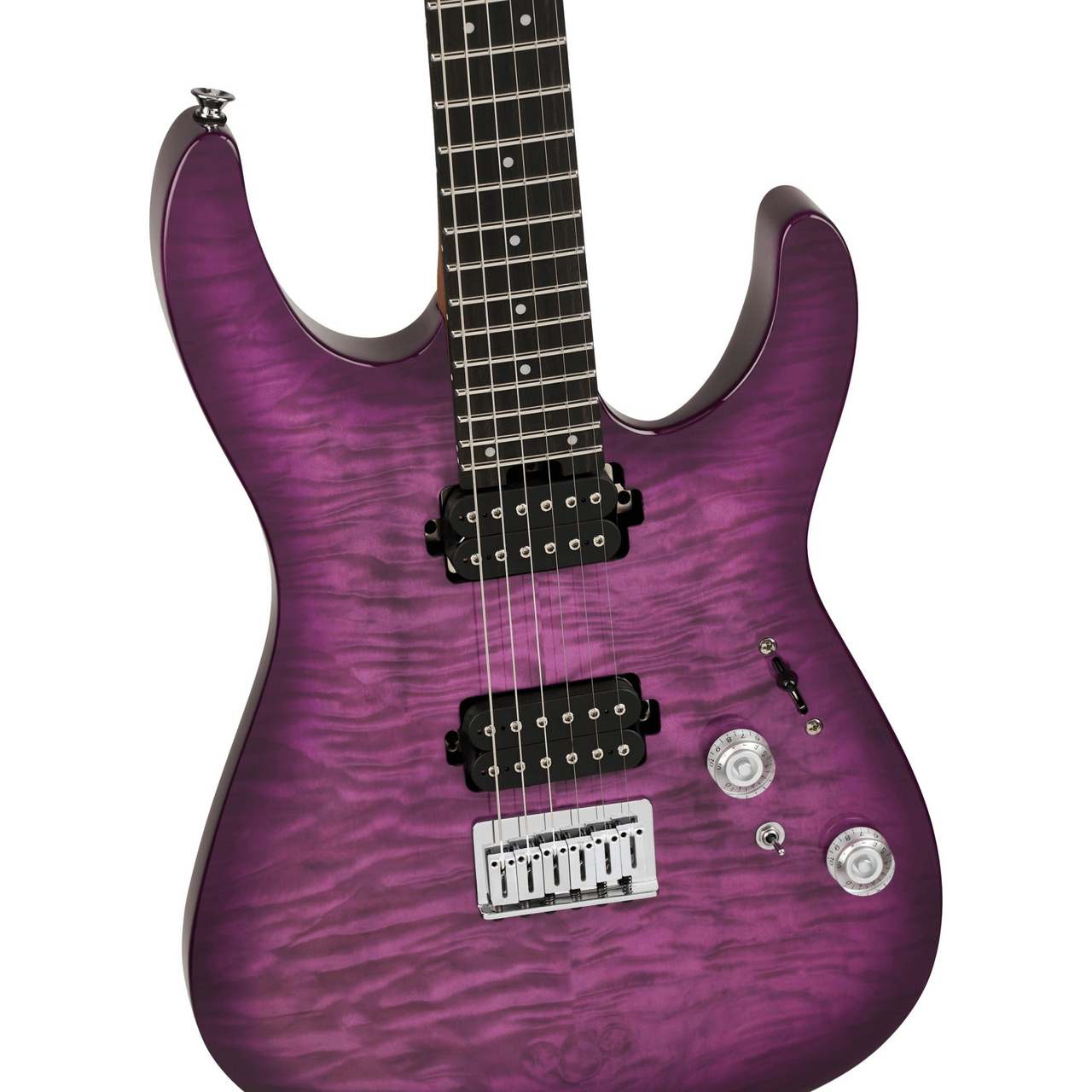 Charvel Pro-Mod Plus DK24 HH HT EB QM Ebony Fingerboard - Violet