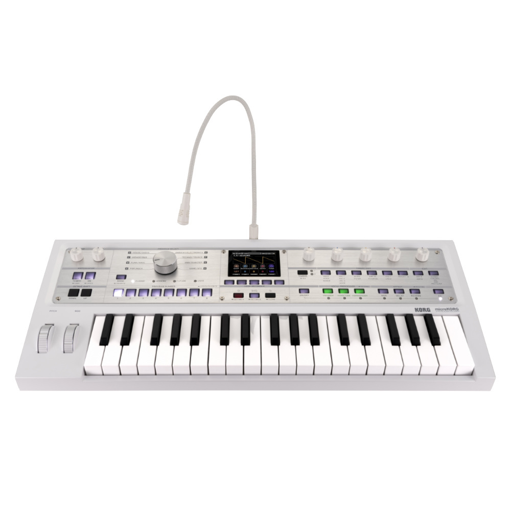 KORG シンセサイザー マイクロコルグ2 MicroKorg2 MK-2 MWH コルグ メタリックホワイト 限定カラー ケース付き （新品/送料無料）【楽器検索デジマート】