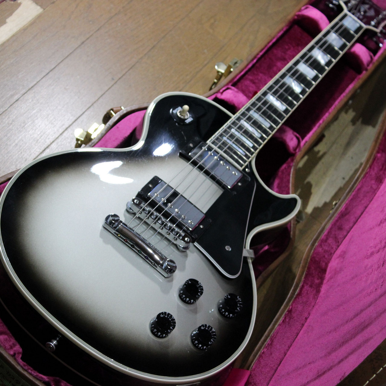 Gibson Custom Shop Les Paul Custom Silver Burst Ebony