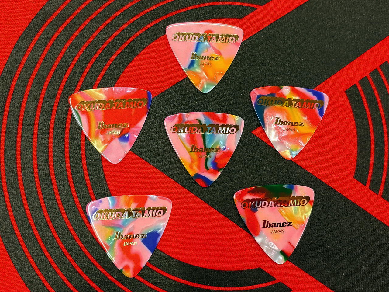 Ibanez & ESP 奥田民生モデル6枚&HAMEPACHI Pick Case おにぎり型用