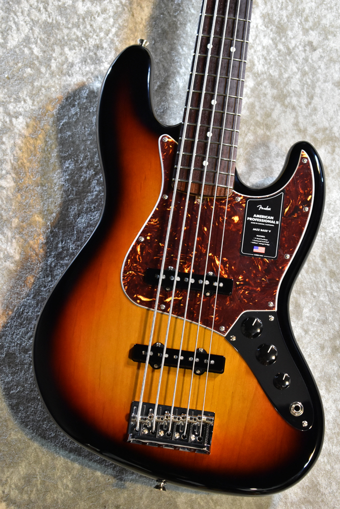 Fender AMERICAN PROFESSIONAL II JAZZ BASS V 3-Color Sunburst  #US23112344【4.24kg】【旧定価のお買い得品】（新品/送料無料）【楽器検索デジマート】