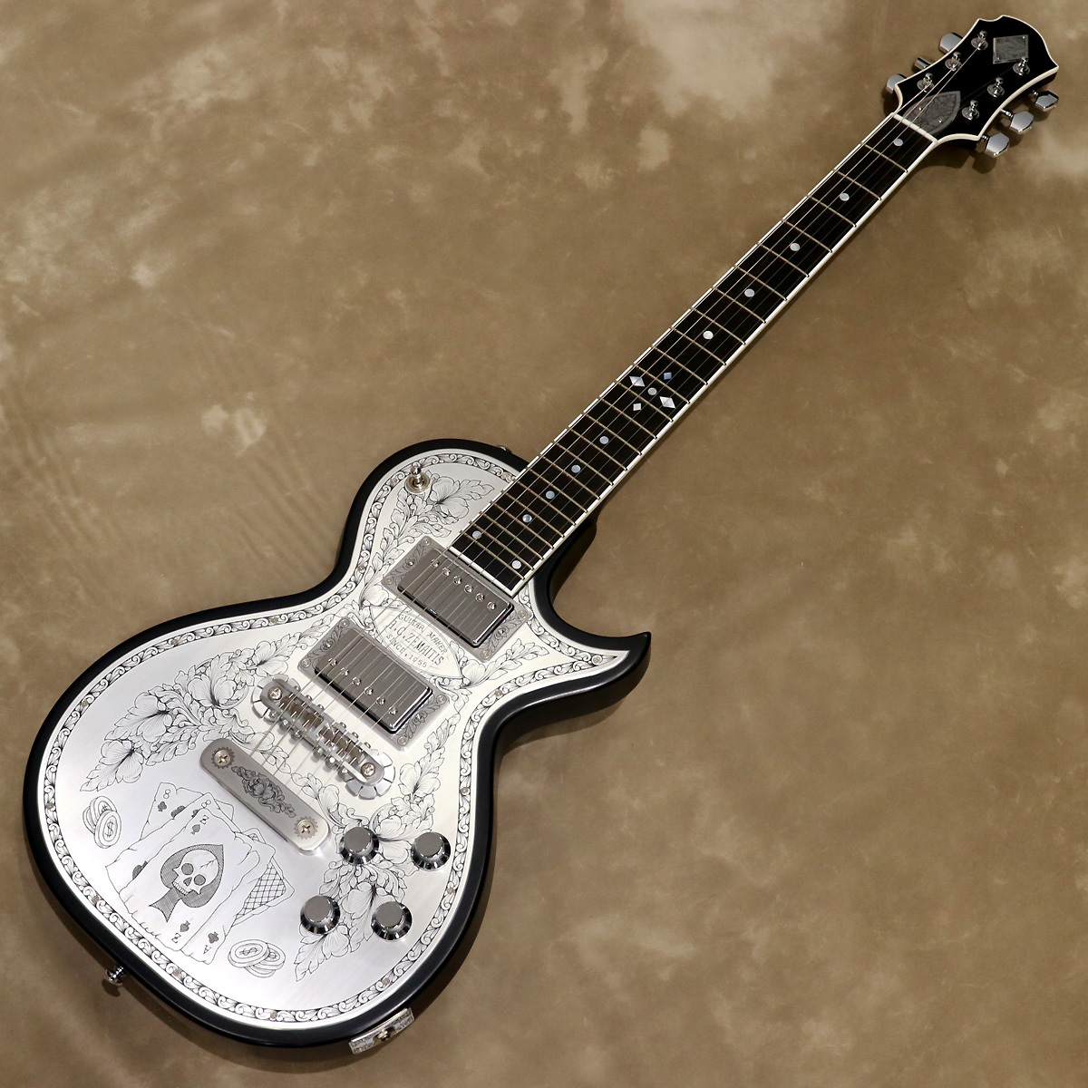 Zemaitis MFG-AC-24 Aces & Eights Black（新品/送料無料）【楽器検索