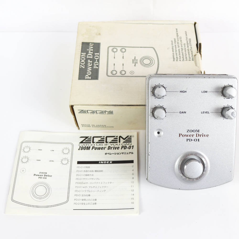 ZOOM 【中古】 オーバードライブ エフェクター PD-01 Power Drive ギターエフェクター（中古/送料無料）【楽器検索デジマート】