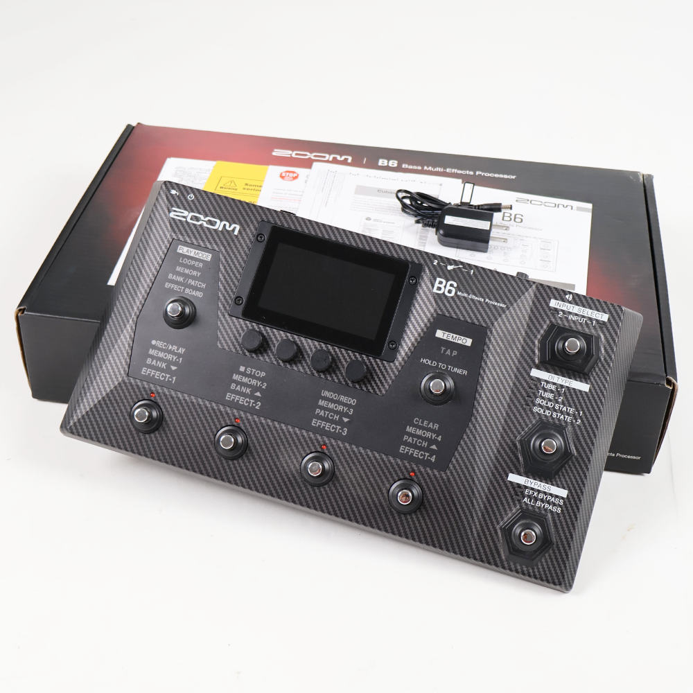 ZOOM 【中古】ZOOM ズーム B6 ベース用マルチエフェクター