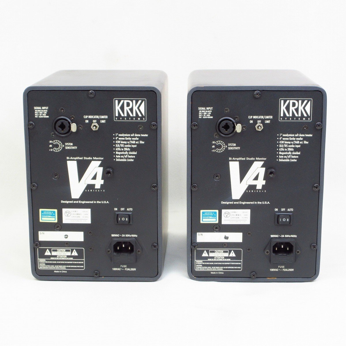 KRK V4 スタジオモニタースピーカー 2台セット KRK - V4S4