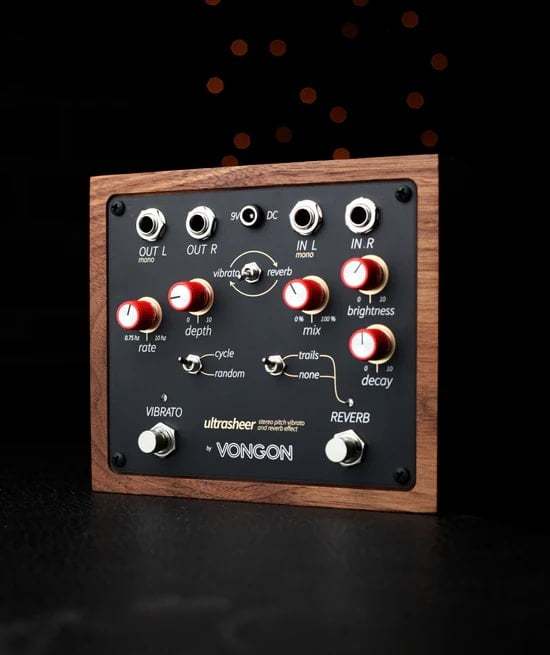 VONGON ULTRASHEER stereo pitch vibrato and reverb effect