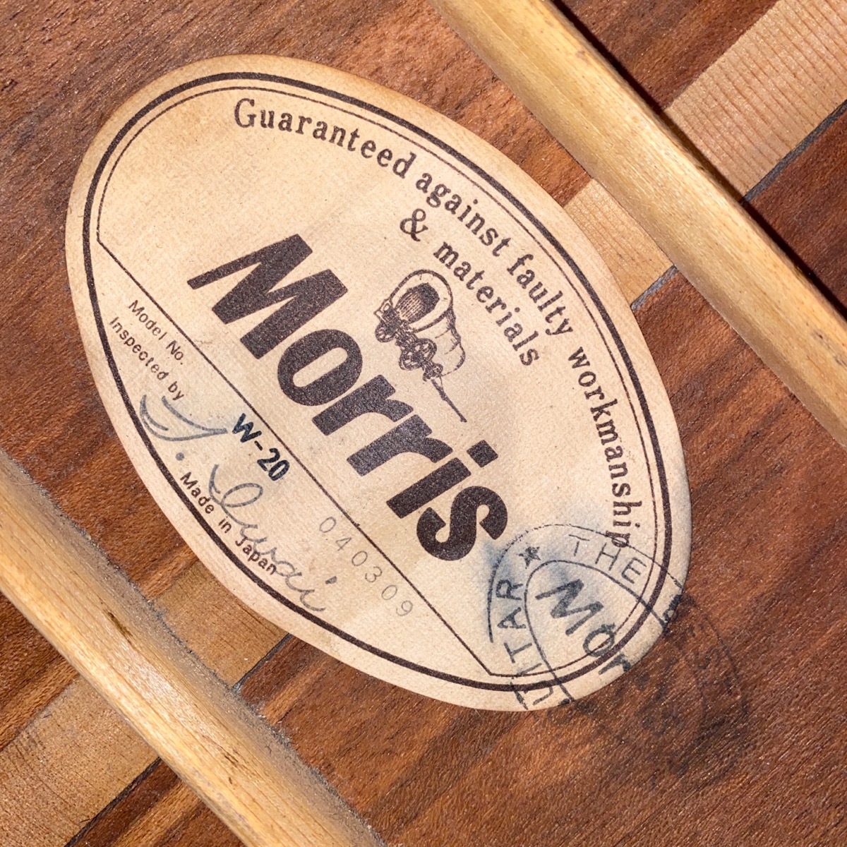 Morris W-20 Acoustic Guitar MIJ Late 1970s Japan（中古/送料