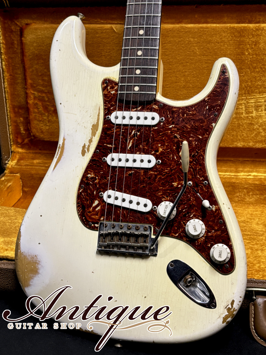 Fender Custom Shop 1963 Stratocaster 2013 Olympic White Hard-Relic